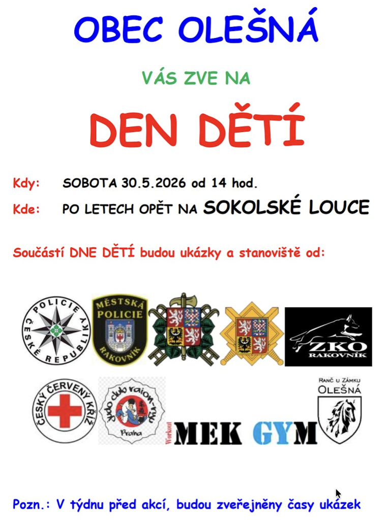 Plakát den dětí
