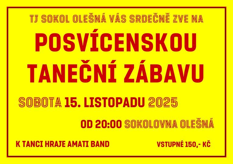 Plakát - Posvícenská taneční zábava